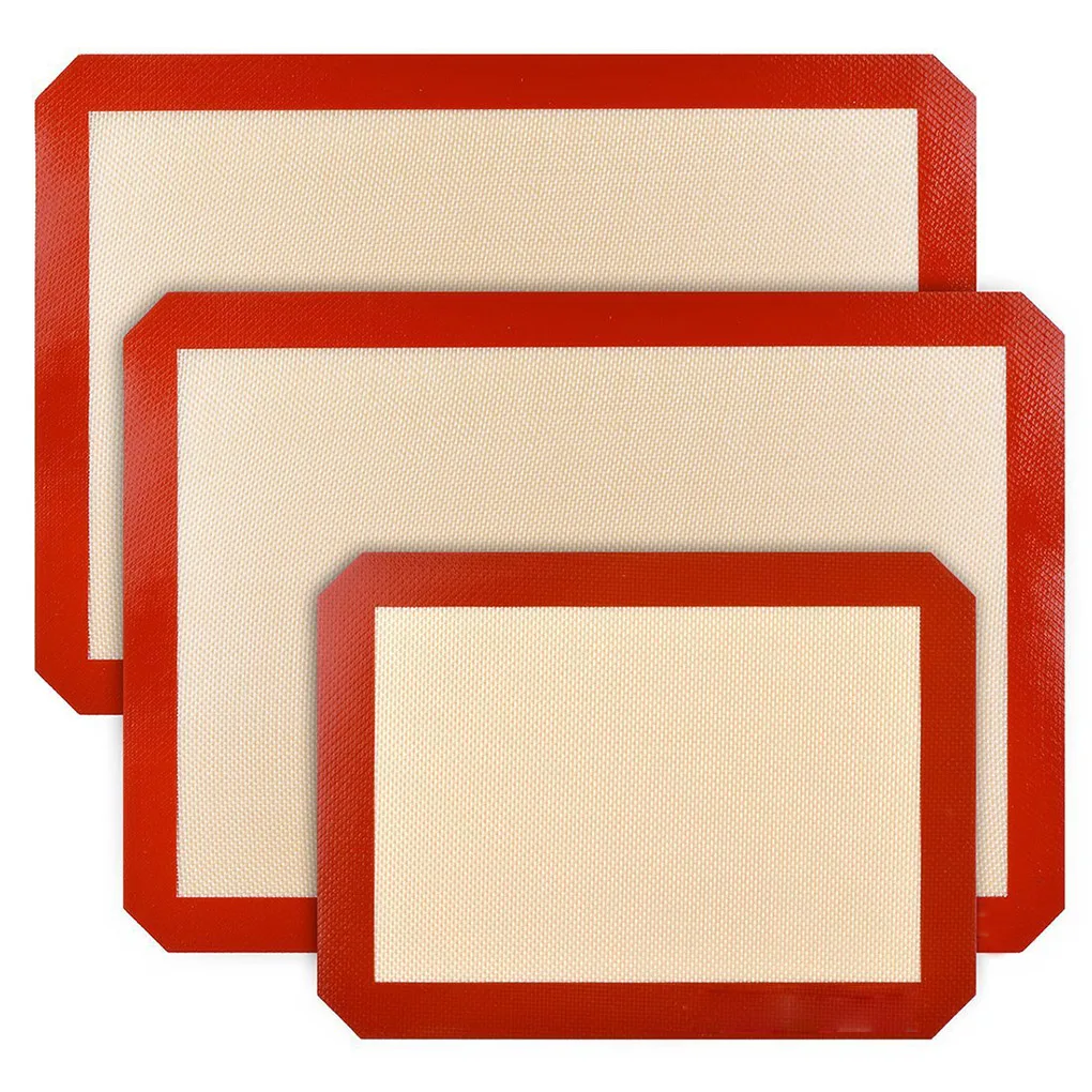 3pcs Silicone Baking Mat Nonstick Half Sheet Liner for Bake Pans Rolling Unique Cookie Baking Supplies
3pcs Silicone Baking Mat Nonstick Half Sheet Liner for Bake Pans Rolling Unique Cookie Baking Supplies