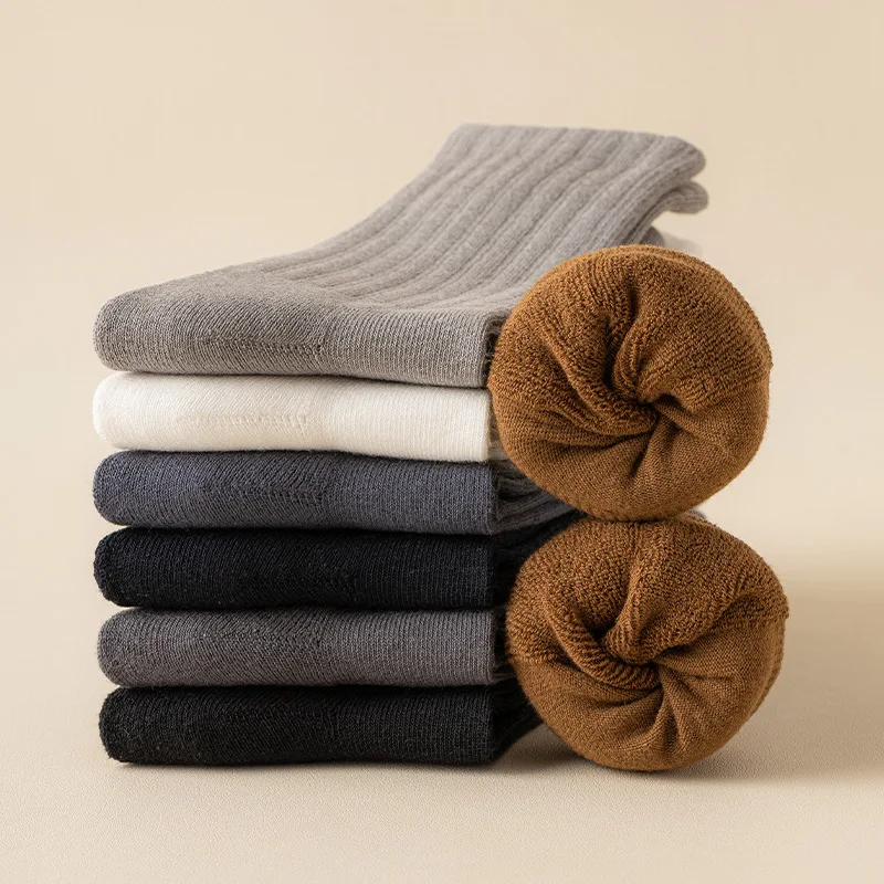 HSS Brand Thicken 100% Cotton Business Men Socks High Quality 1 Pairs Warm Long Socks Black Autumn Winter For Male Thermal
HSS Brand Thicken 100% Cotton Business Men Socks High Quality 1 Pairs Warm Long Socks Black Autumn Winter For Male Thermal