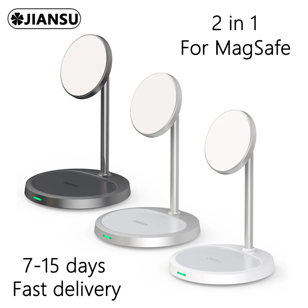 2 IN 1 Magnetic Wireless Charger For Magsafe iPhone 12 Pro Max 12Mini 15W QI Fast Wireless Charging Phone Holder For AirPods Pro
2 IN 1 Magnetic Wireless Charger For Magsafe iPhone 12 Pro Max 12Mini 15W QI Fast Wireless Charging Phone Holder For AirPods Pro