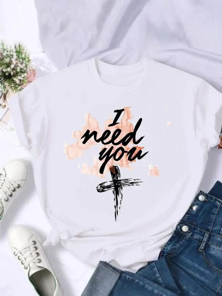 Short Sleeve Fashion Watercolor Faith Trend 90s Print T Shirt Summer Women Female Casual Top Tshirts Cartoon Graphic Tee T-Shirt
Short Sleeve Fashion Watercolor Faith Trend 90s Print T Shirt Summer Women Female Casual Top Tshirts Cartoon Graphic Tee T-Shirt