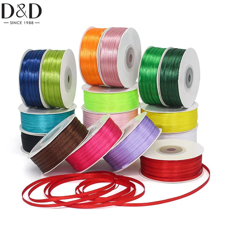 D&D 3mm 100Yards/roll Thin Ribbon Balloon Colorful Rope Ribbon Double-Sided Ribbon for Gift Wrapping Hair Bows Crafts Flower
D&D 3mm 100Yards/roll Thin Ribbon Balloon Colorful Rope Ribbon Double-Sided Ribbon for Gift Wrapping Hair Bows Crafts Flower