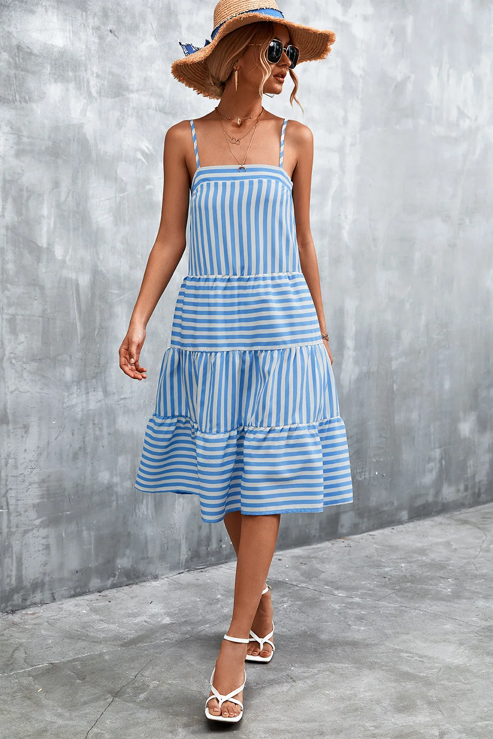 Summer Dresses For Women's Clothing 2022 Backless Dresses Strap Striped One-Piece Slip Dress For Women Vestidos Femme Robes Y2K
Summer Dresses For Women's Clothing 2022 Backless Dresses Strap Striped One-Piece Slip Dress For Women Vestidos Femme Robes Y2K