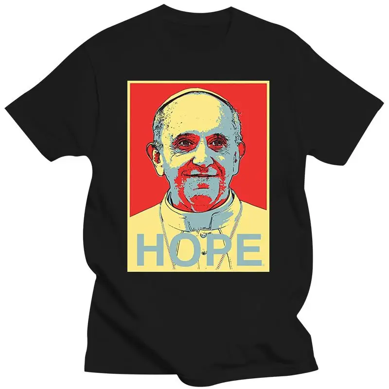 Mens Clothing Pope Francis Hope T Shirt Short Sleeve Cotton T Shirts Man Clothing Fashion Hipster Homme High Quality
Mens Clothing Pope Francis Hope T Shirt Short Sleeve Cotton T Shirts Man Clothing Fashion Hipster Homme High Quality