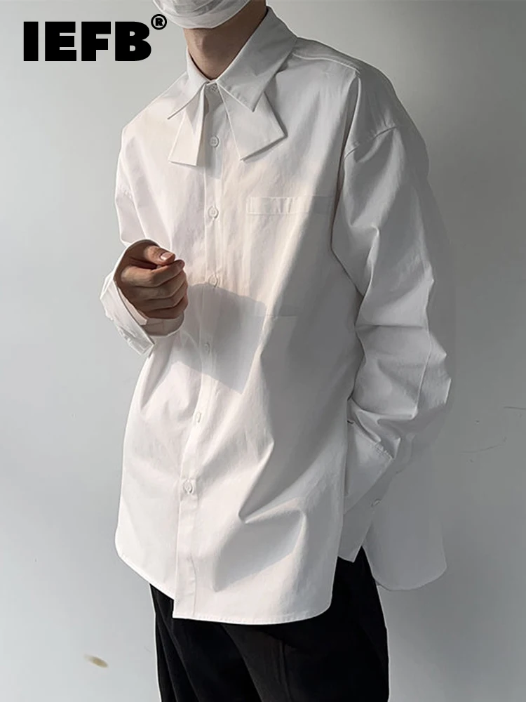 IEFB Solid Color Men Shirt 2023 Turn-down Collar Versatile Long Sleeve Bottomed Design Male Tops Temperament Single Breasted
IEFB Solid Color Men Shirt 2023 Turn-down Collar Versatile Long Sleeve Bottomed Design Male Tops Temperament Single Breasted