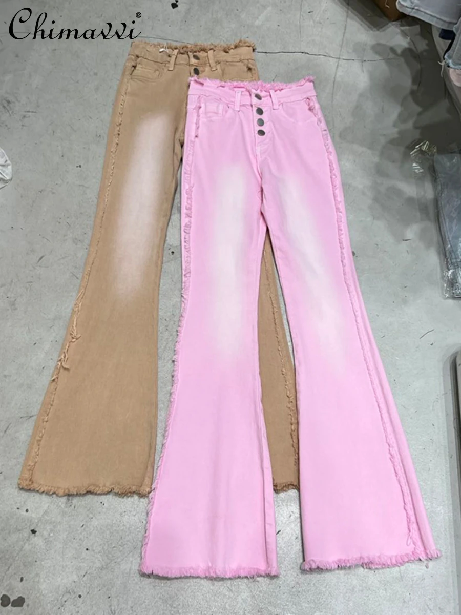 2022 Summer New Women's Fashion Sweet Slim Fit Washed Distressed Flared Jeans Ladies Simple Office Lady High Waist Denim Pants
2022 Summer New Women's Fashion Sweet Slim Fit Washed Distressed Flared Jeans Ladies Simple Office Lady High Waist Denim Pants