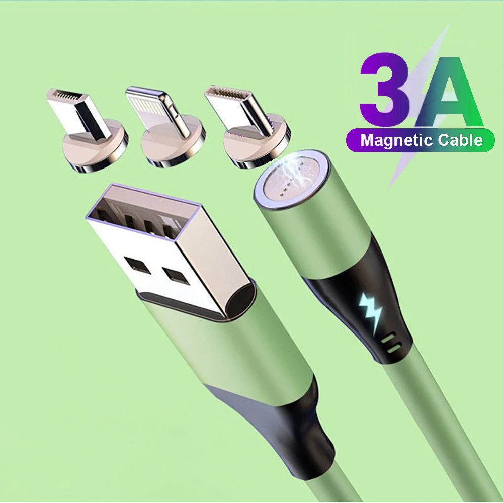 3A Magnetic Micro USB Type C Cable Liquid Silicone Fast Charging For iPhone Xiaomi Samsung Huawei Phone Quick Charge Data Cord
3A Magnetic Micro USB Type C Cable Liquid Silicone Fast Charging For iPhone Xiaomi Samsung Huawei Phone Quick Charge Data Cord