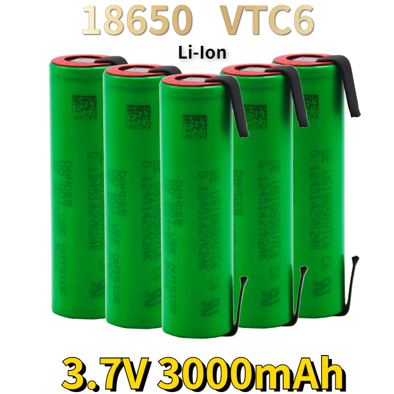 100% Новый оригинальный 3,7 в 3000 мАч 18650 Аккумулятор для us18650 vtc6 30a игрушечные инструменты фонарик + diy никелевая деталь
100% Новый оригинальный 3,7 в 3000 мАч 18650 Аккумулятор для us18650 vtc6 30a игрушечные инструменты фонарик + diy никелевая деталь