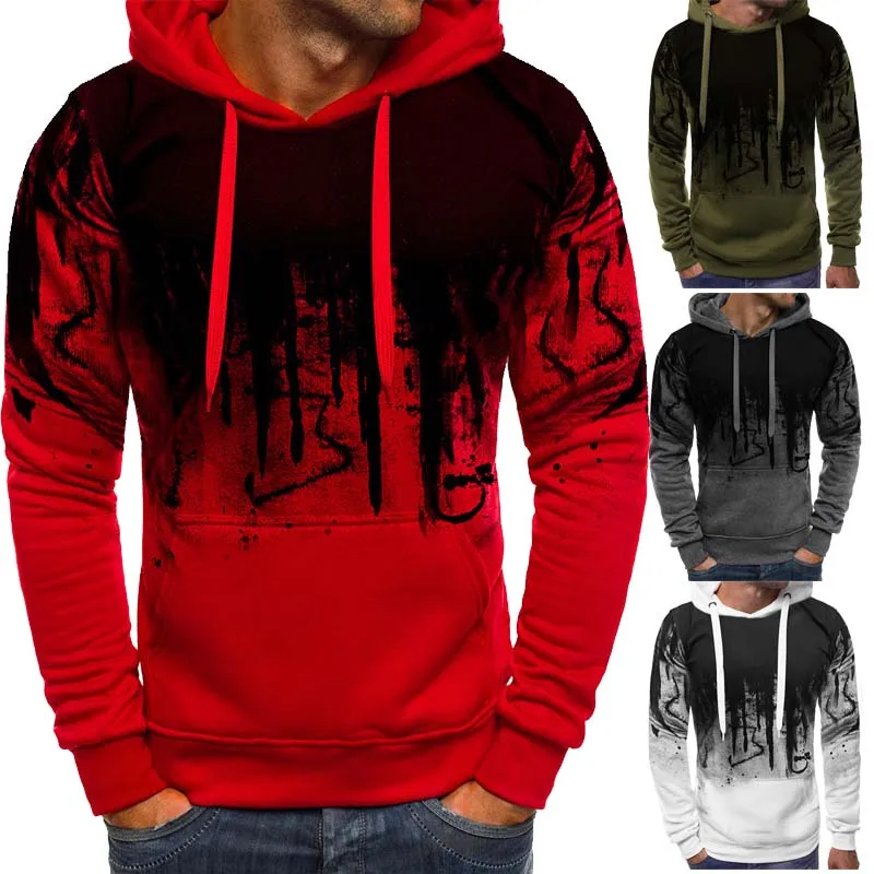 Men's Pullover Hoodie Sweatshirt Gradient Print Daily Fitness Sportswear Basic Casual Hoodies Oversize Sweatshirts Gray White
Men's Pullover Hoodie Sweatshirt Gradient Print Daily Fitness Sportswear Basic Casual Hoodies Oversize Sweatshirts Gray White