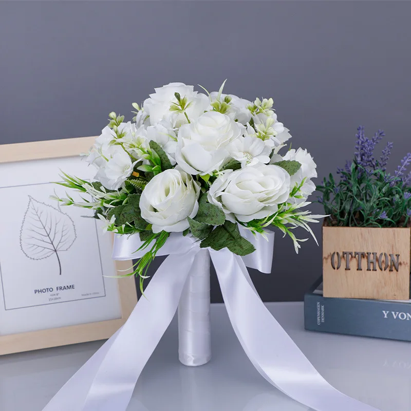 Simulation Bouquet Artificial Flowers with White Artificial Plastic Flowers for Wedding Photography Props Bridal Bouquet Z-754
Simulation Bouquet Artificial Flowers with White Artificial Plastic Flowers for Wedding Photography Props Bridal Bouquet Z-754