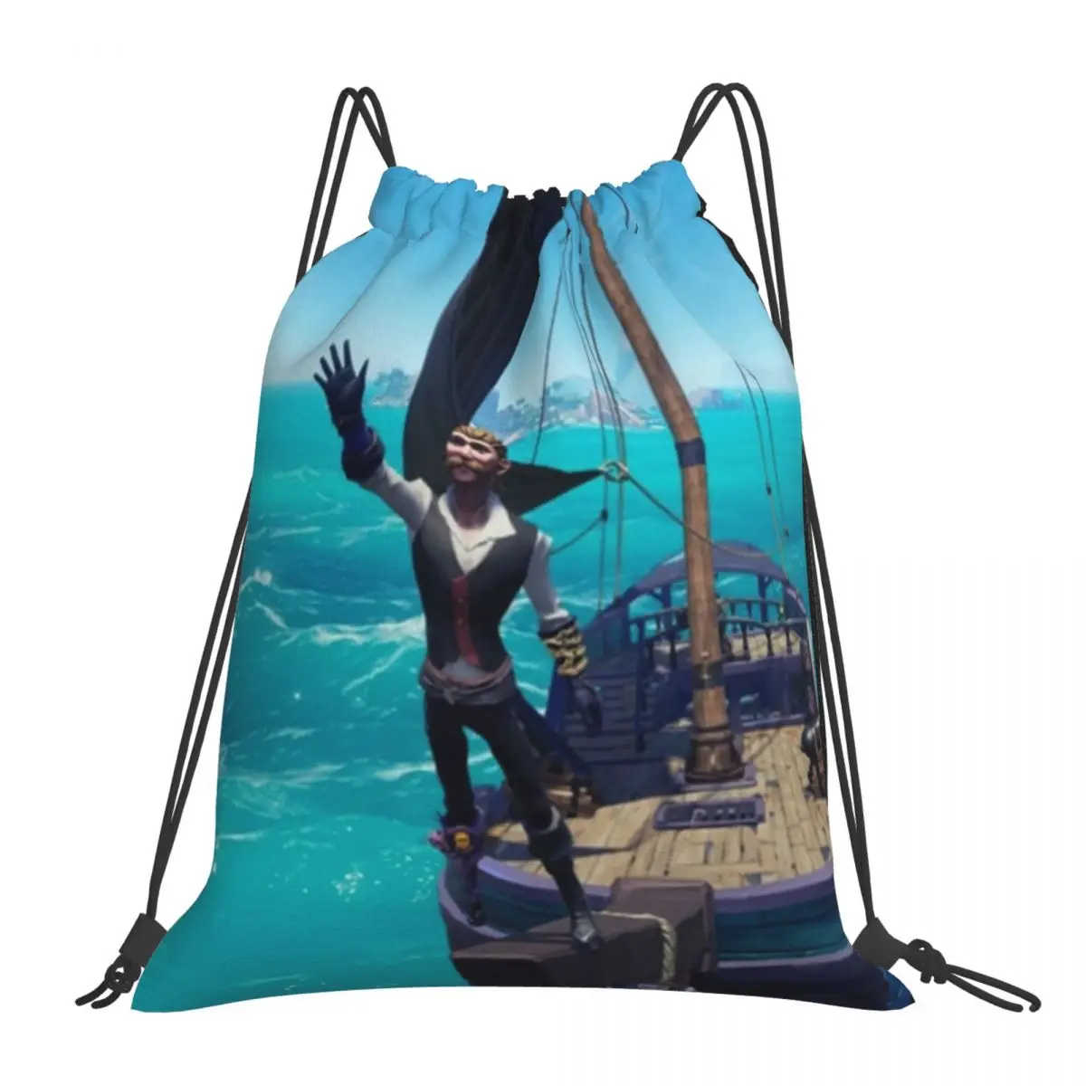 Sea Of Thieves Tiny Boat Backpacks Multi-function Portable Drawstring Bags Drawstring Bundle Pocket Sports Bag Book Bags For Man
Sea Of Thieves Tiny Boat Backpacks Multi-function Portable Drawstring Bags Drawstring Bundle Pocket Sports Bag Book Bags For Man