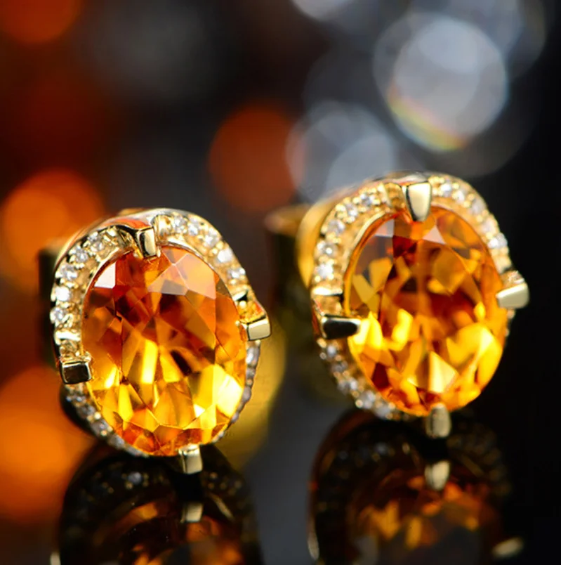 ANGLANG Luxury Round Cubic Zirconia Stud Earrings Women Yellow Simple Elegant Earrings Wedding Trendy Jewelry
ANGLANG Luxury Round Cubic Zirconia Stud Earrings Women Yellow Simple Elegant Earrings Wedding Trendy Jewelry