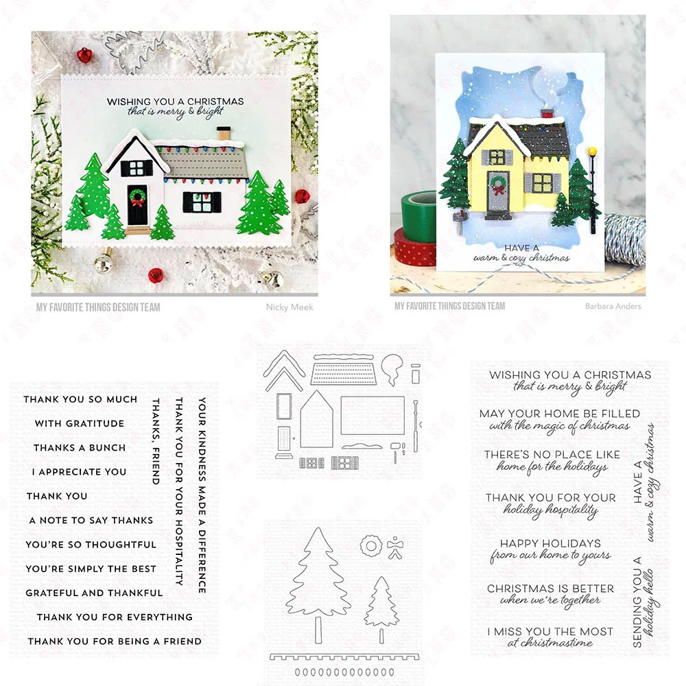 New Metal Cutting Dies Stamp Set Home for the Holidays Diesight Accents Thanks Christmas Diy Scrapbook Embossing Craft Card Mold
New Metal Cutting Dies Stamp Set Home for the Holidays Diesight Accents Thanks Christmas Diy Scrapbook Embossing Craft Card Mold