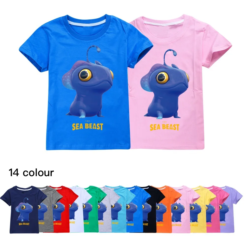 Teenage Girls T Shirt Toddler Top Summer Boys Graphic Tee Cotton Short-sleeved T-shirts The Sea Beast Kids Clothes 2-16Y
Teenage Girls T Shirt Toddler Top Summer Boys Graphic Tee Cotton Short-sleeved T-shirts The Sea Beast Kids Clothes 2-16Y