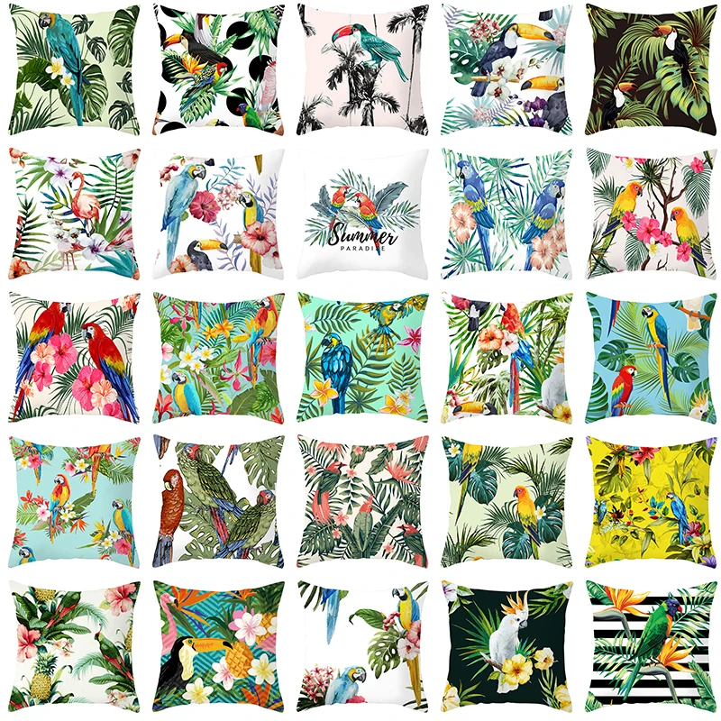 Decor Cushion Case Tropical Style Bird Animal Parrot Cushions Cover Custom 18inches Print Polyester Sofa Home Decor Cover Pillow
Decor Cushion Case Tropical Style Bird Animal Parrot Cushions Cover Custom 18inches Print Polyester Sofa Home Decor Cover Pillow