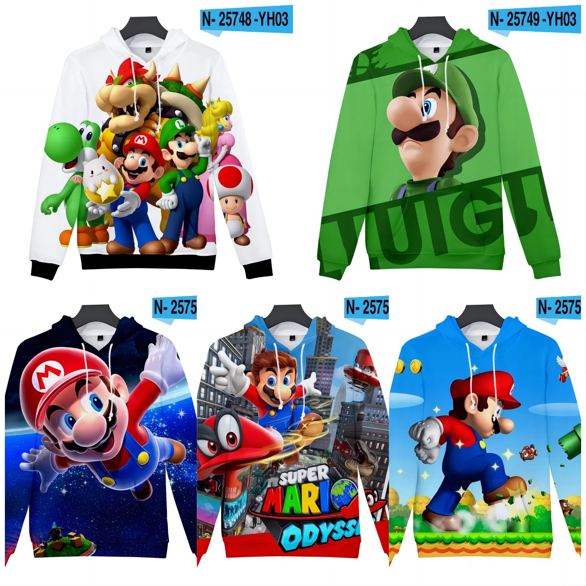 2023 Super Mario Bros Children Cartoon Print Hoodie Coat Spring and Autumn Children's Hooded Harajuku Sweatshirt 4 5 6 7 8 9-14T
2023 Super Mario Bros Children Cartoon Print Hoodie Coat Spring and Autumn Children's Hooded Harajuku Sweatshirt 4 5 6 7 8 9-14T