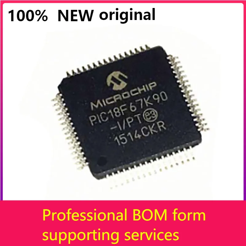 

5PCS PIC18F67K90-I/PT PIC18F67K90-I PIC18F67K90 TQFP64 New original ic chip In stock 100% original