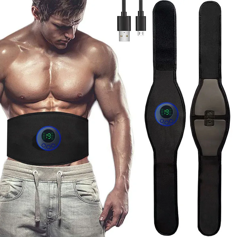 EMS Muscle Stimulator Abs Abdominal Trainer Toning Belt USB Recharge Body Belly Weight Loss Home Gym Fitness Equiment Unisex
EMS Muscle Stimulator Abs Abdominal Trainer Toning Belt USB Recharge Body Belly Weight Loss Home Gym Fitness Equiment Unisex