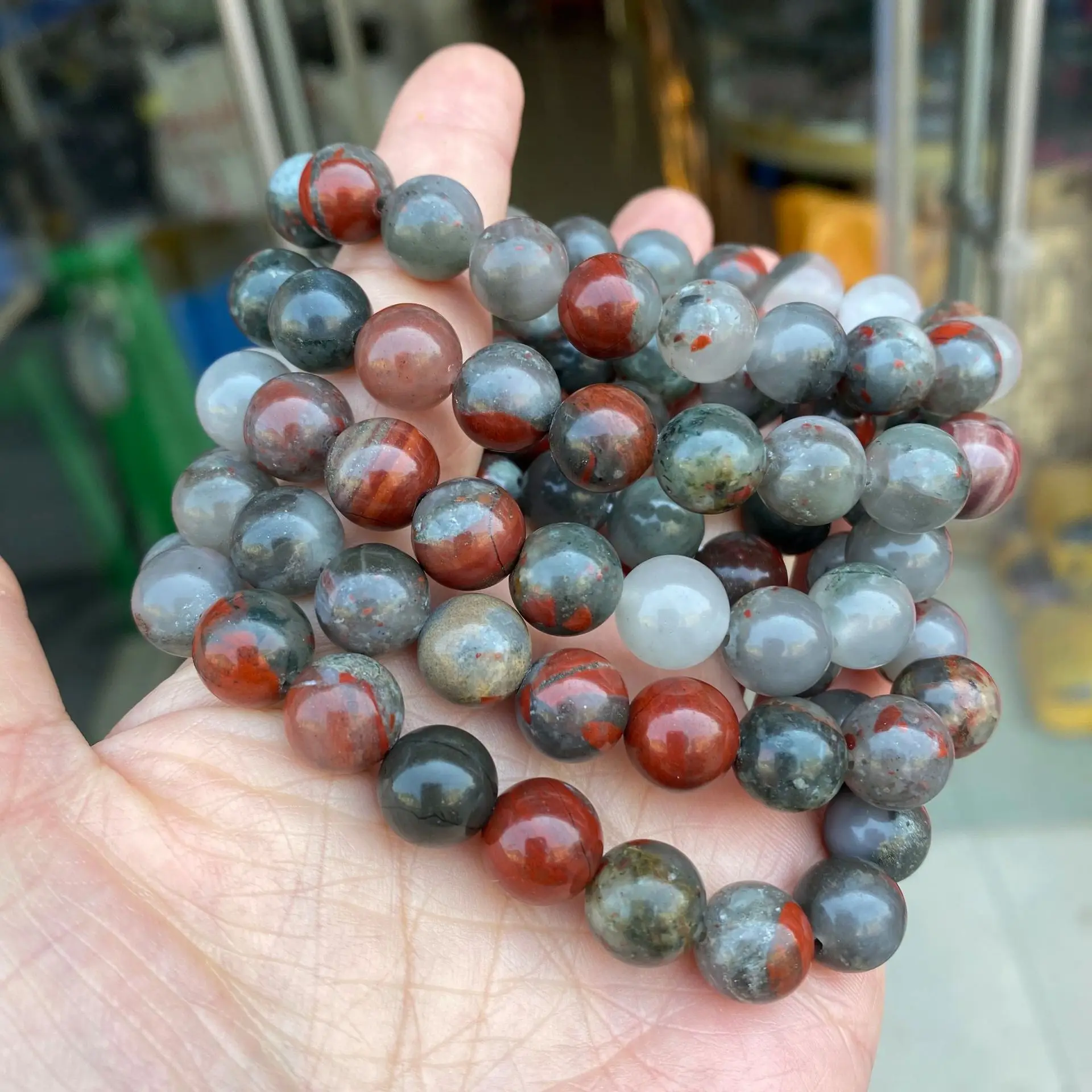 Natural Stone Beads Round Bracelet African Blood Stone Elastic Bracelet Ball Beads Couple Gift Suit Accessories Jewelry
Natural Stone Beads Round Bracelet African Blood Stone Elastic Bracelet Ball Beads Couple Gift Suit Accessories Jewelry