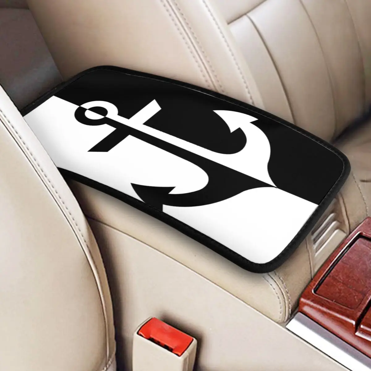 Nautical White Black Anchor Center Console Cover Pad for Universal Cars Car Accessories Armrest Cover Mat Storage Box Cover
Nautical White Black Anchor Center Console Cover Pad for Universal Cars Car Accessories Armrest Cover Mat Storage Box Cover