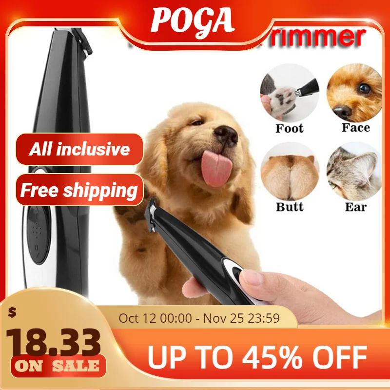 New USB Rechargeable Pet Hair Trimmer for Dogs Cats Pet Hair Clipper Grooming Cats Kit Pets Foot Clipper Grooming
New USB Rechargeable Pet Hair Trimmer for Dogs Cats Pet Hair Clipper Grooming Cats Kit Pets Foot Clipper Grooming