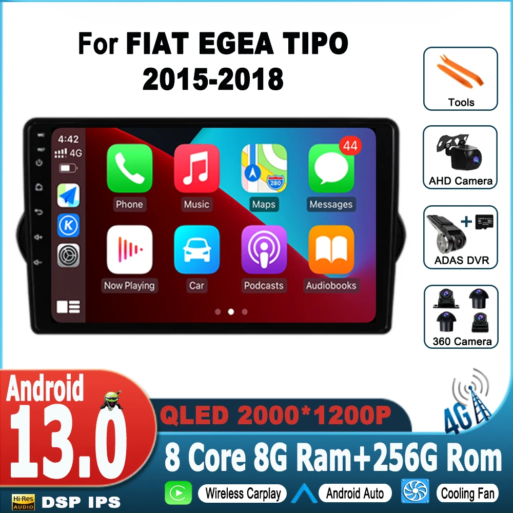 Мультимедийная магнитола Carplay для FIAT EGEA TIPO 2015-2018, стерео, 2 Din, GPS, DSP, 4G, DVD, Android 13
Мультимедийная магнитола Carplay для FIAT EGEA TIPO 2015-2018, стерео, 2 Din, GPS, DSP, 4G, DVD, Android 13