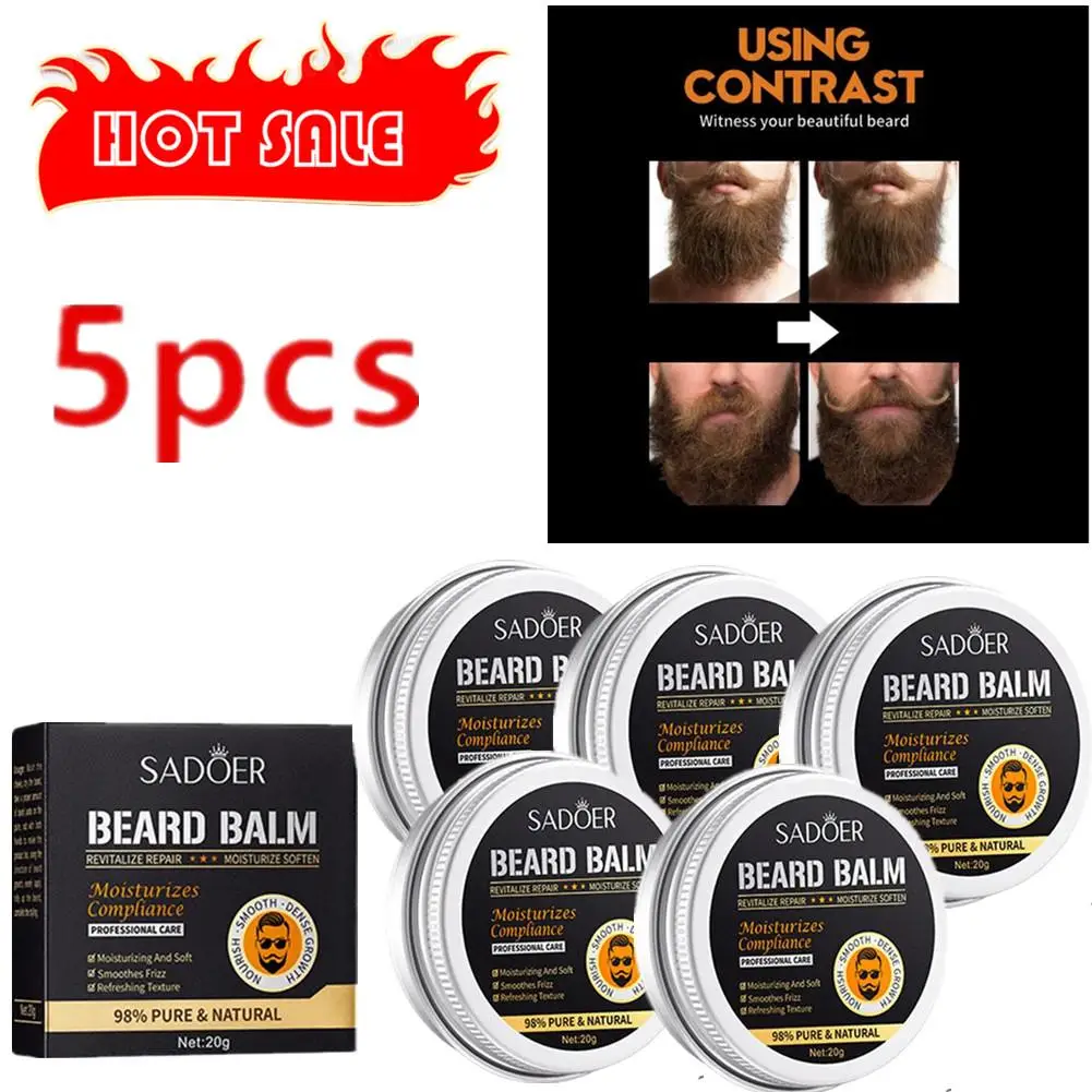 5 шт. натуральный бальзам для бороды, воск, увлажняющий, разглаживающий, придающий очаровательный крем для бороды
5 шт. натуральный бальзам для бороды, воск, увлажняющий, разглаживающий, придающий очаровательный крем для бороды