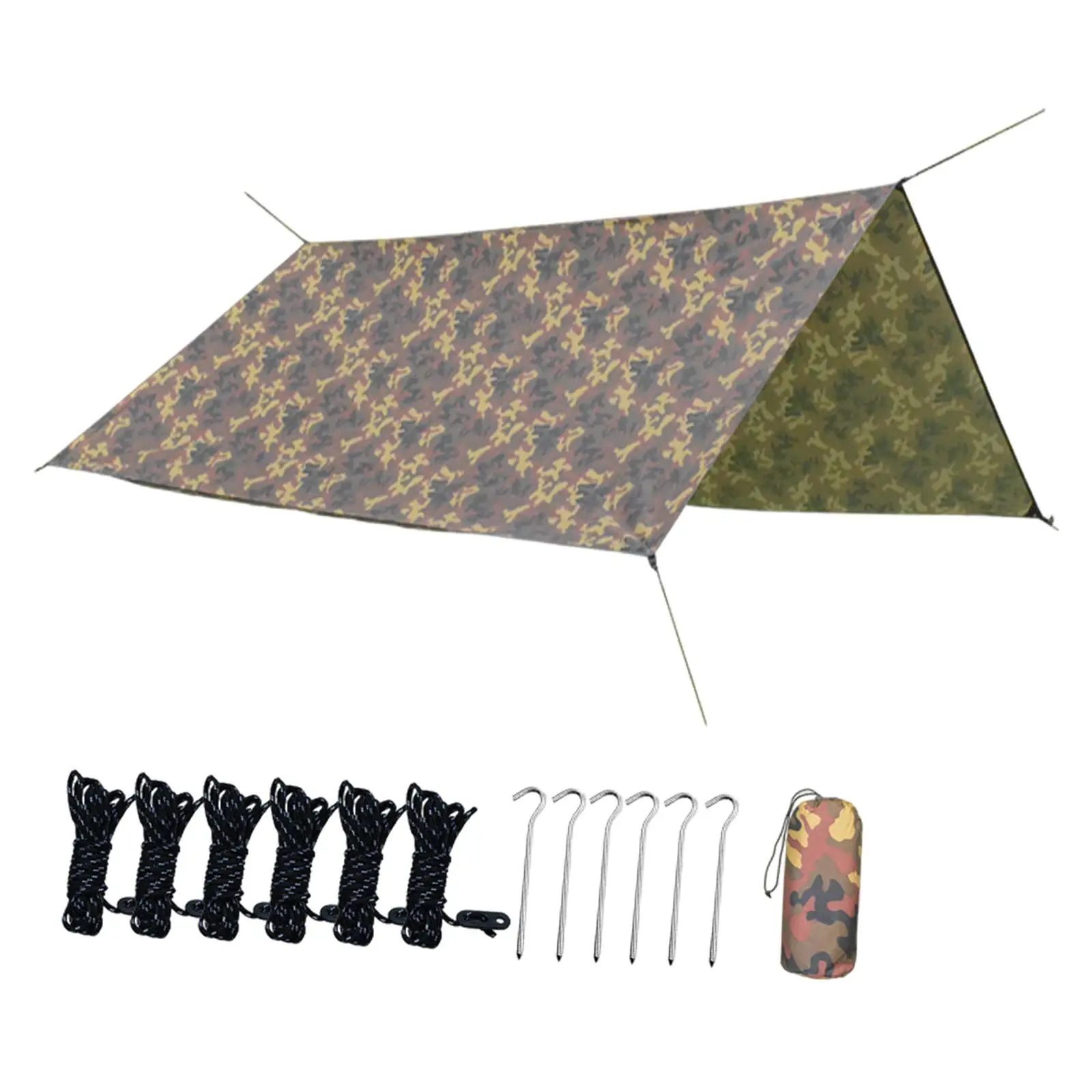 Heavy Duty Camping Tent Tarp, Hammock Picnic Rain Tarp Hanging for Awning Canopy Backpacking Survival
Heavy Duty Camping Tent Tarp, Hammock Picnic Rain Tarp Hanging for Awning Canopy Backpacking Survival