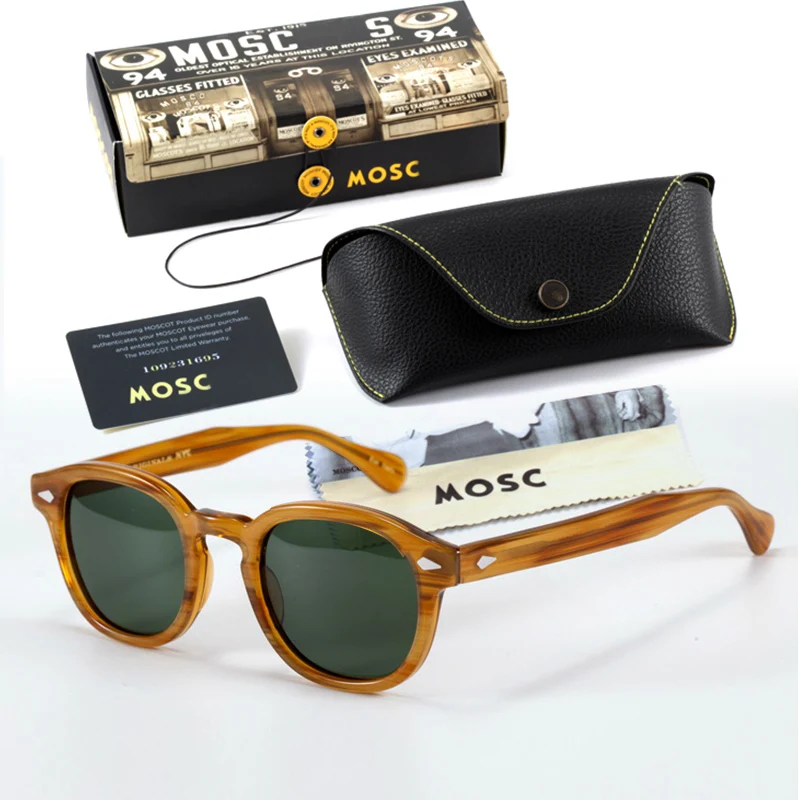 Men Ladies Johnny Depp Lemtosh Polarized Sunglasses Luxury Brand Vintage Acetate Frame Top Quality Leather Case
Men Ladies Johnny Depp Lemtosh Polarized Sunglasses Luxury Brand Vintage Acetate Frame Top Quality Leather Case