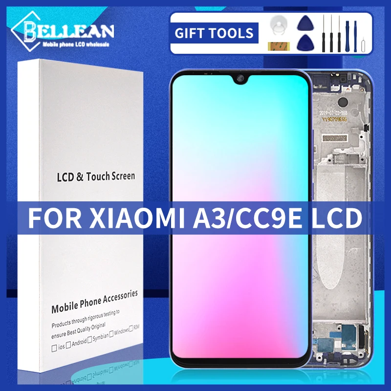 6.01 Inch Tested Working For Xiaomi Mi CC9E Lcd Touch Screen Digitizer For Xiaomi MiA3 Mi A3 Display Assembly With Frame
6.01 Inch Tested Working For Xiaomi Mi CC9E Lcd Touch Screen Digitizer For Xiaomi MiA3 Mi A3 Display Assembly With Frame