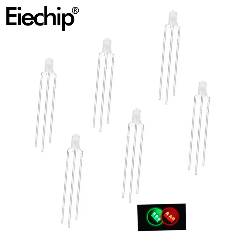 100/200PCS 3mm LED Diode Red&Green Bi-Color Lights Common Cathode/Anode Individual Light Emitting Diffused Diodes Bulb Lamps DIY
100/200PCS 3mm LED Diode Red&Green Bi-Color Lights Common Cathode/Anode Individual Light Emitting Diffused Diodes Bulb Lamps DIY