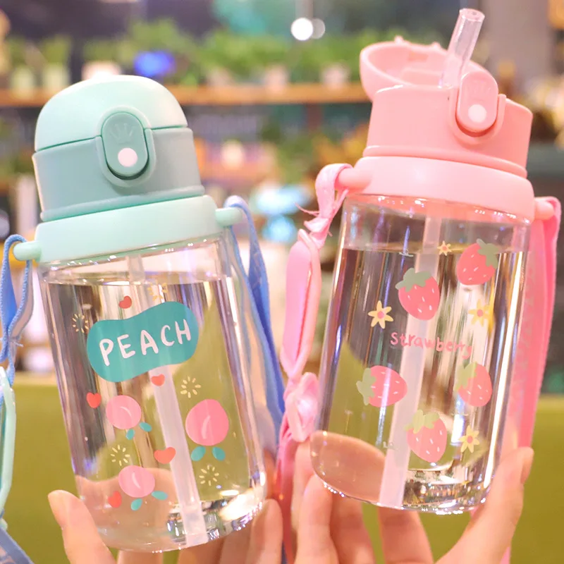 Children's Cartoon Straw Cup Cute Girl Strap Summer Anti-fall Water Cup Direct Drinking Cup Children's Water Bottle
Children's Cartoon Straw Cup Cute Girl Strap Summer Anti-fall Water Cup Direct Drinking Cup Children's Water Bottle