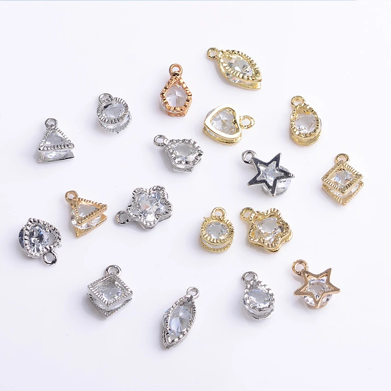 10Pcs/lot Gold Silver Color Rhinestone Hearts Charms Pendant For Earrings Necklaces DIY Love Jewelry Making Accessories
10Pcs/lot Gold Silver Color Rhinestone Hearts Charms Pendant For Earrings Necklaces DIY Love Jewelry Making Accessories