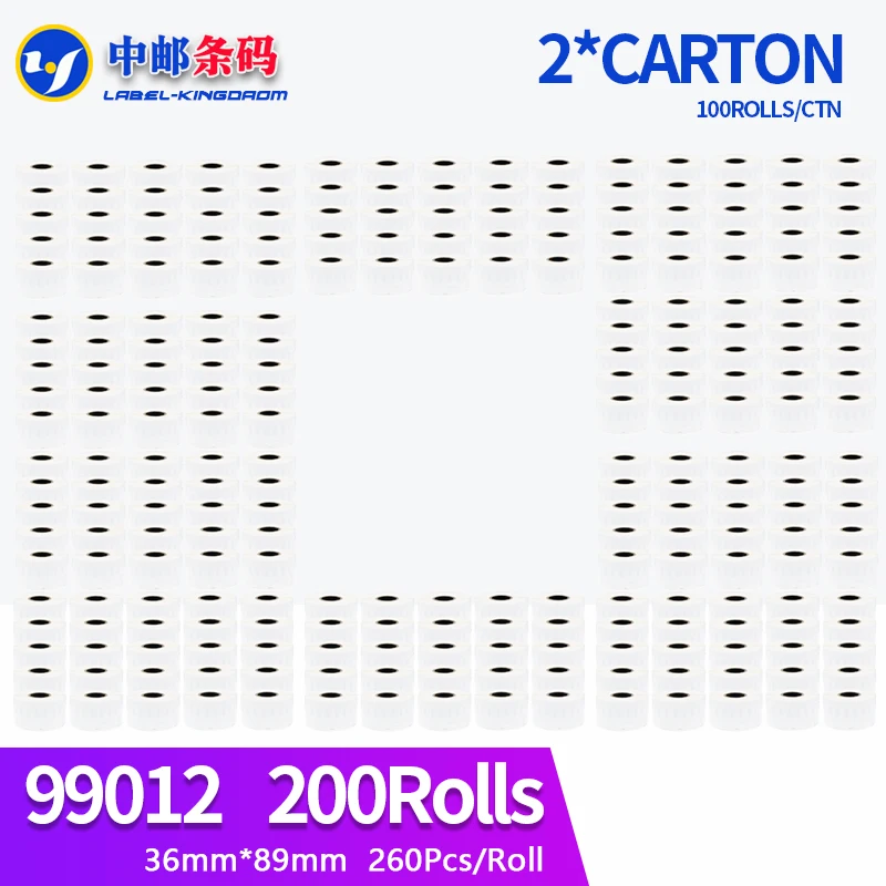 200 Rolls Dymo Compatible 99012 Label 36mm*89mm 260Pcs/Roll Compatible for LabelWriter400 450 450Turbo Printer Seiko SLP 440 450
200 Rolls Dymo Compatible 99012 Label 36mm*89mm 260Pcs/Roll Compatible for LabelWriter400 450 450Turbo Printer Seiko SLP 440 450