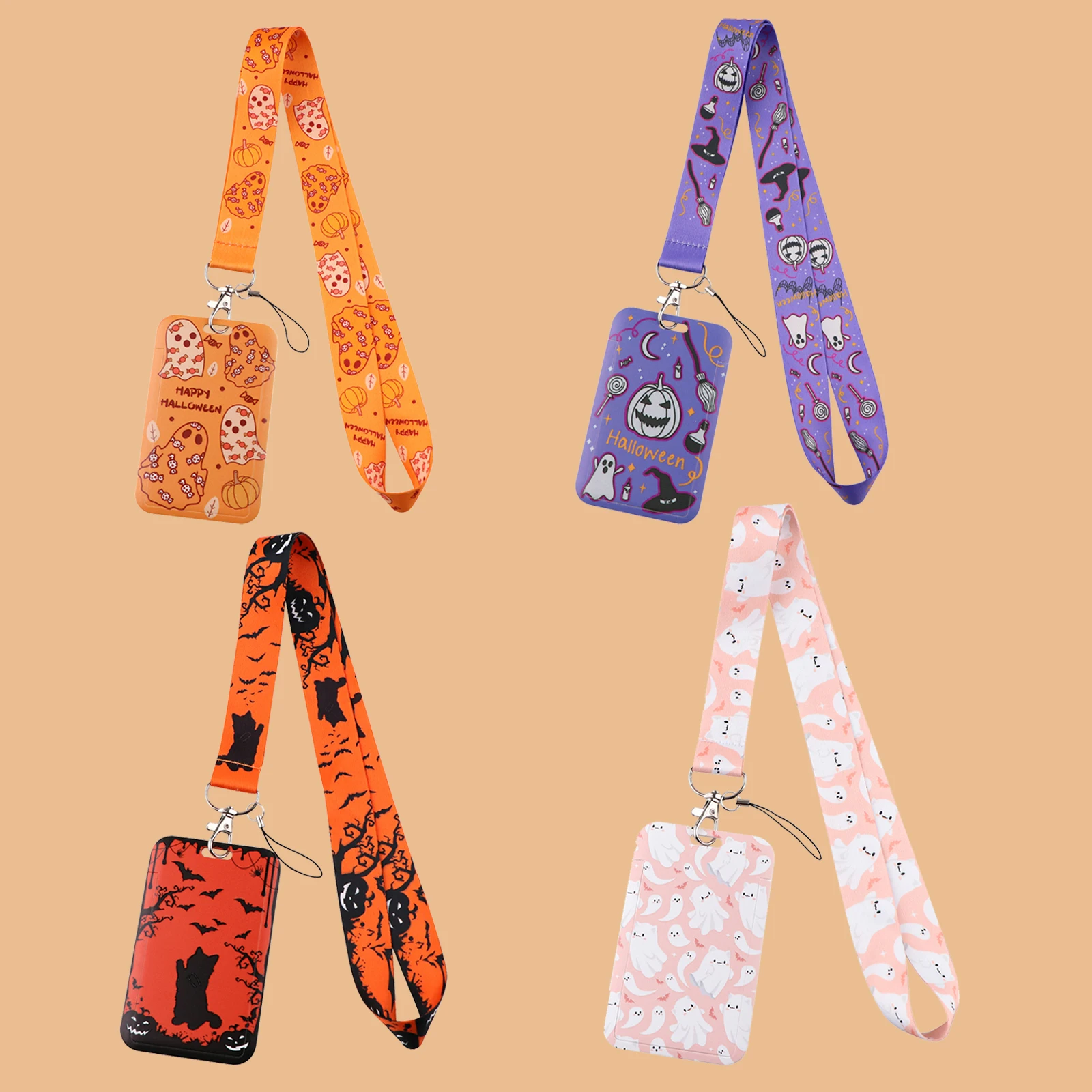 Halloween Gifts Pumpkin and Ghost Lanyard Card Holder Neck Strap for key ID Card Phone Straps Badge Holder DIY Hanging Rope
Halloween Gifts Pumpkin and Ghost Lanyard Card Holder Neck Strap for key ID Card Phone Straps Badge Holder DIY Hanging Rope