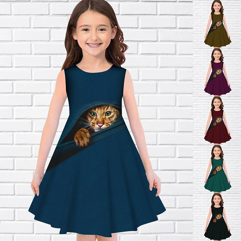 2022 Summer Girls 3D Flower Print Dresses Kids Girl Party Sleeveless Princess Dress Tank 3D Print Pretty Floral Dress for Girl
2022 Summer Girls 3D Flower Print Dresses Kids Girl Party Sleeveless Princess Dress Tank 3D Print Pretty Floral Dress for Girl