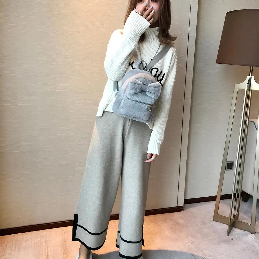 Hot Sale Backpacks Classic Delicate Women Plush Backpack Cute Bowknot Schoolbags Girls Kids Student Shoulder Bags
Hot Sale Backpacks Classic Delicate Women Plush Backpack Cute Bowknot Schoolbags Girls Kids Student Shoulder Bags