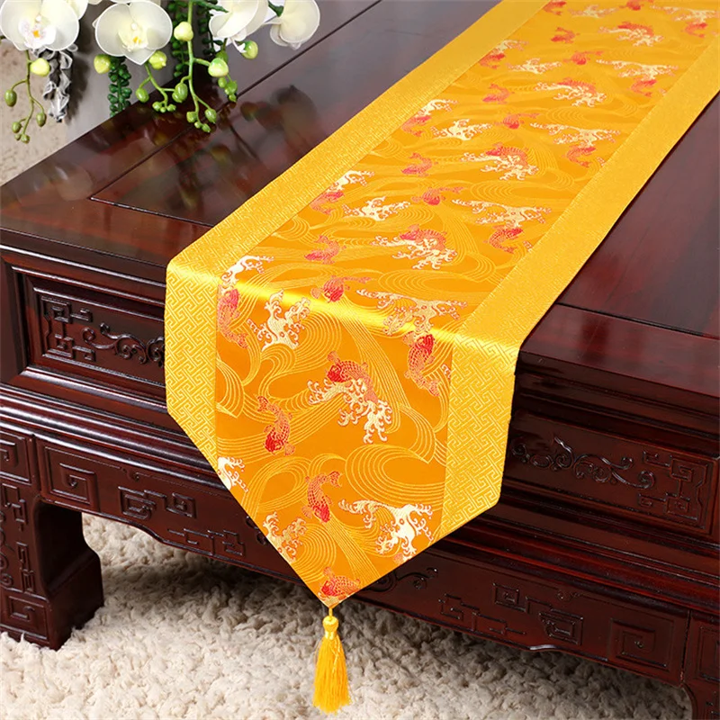 New Chinese Table Flag Modern Simple Table Cloth TV Cabinet Cover Cloth Bed Towel Wedding Decoration Table Tail Runners Tassels
New Chinese Table Flag Modern Simple Table Cloth TV Cabinet Cover Cloth Bed Towel Wedding Decoration Table Tail Runners Tassels