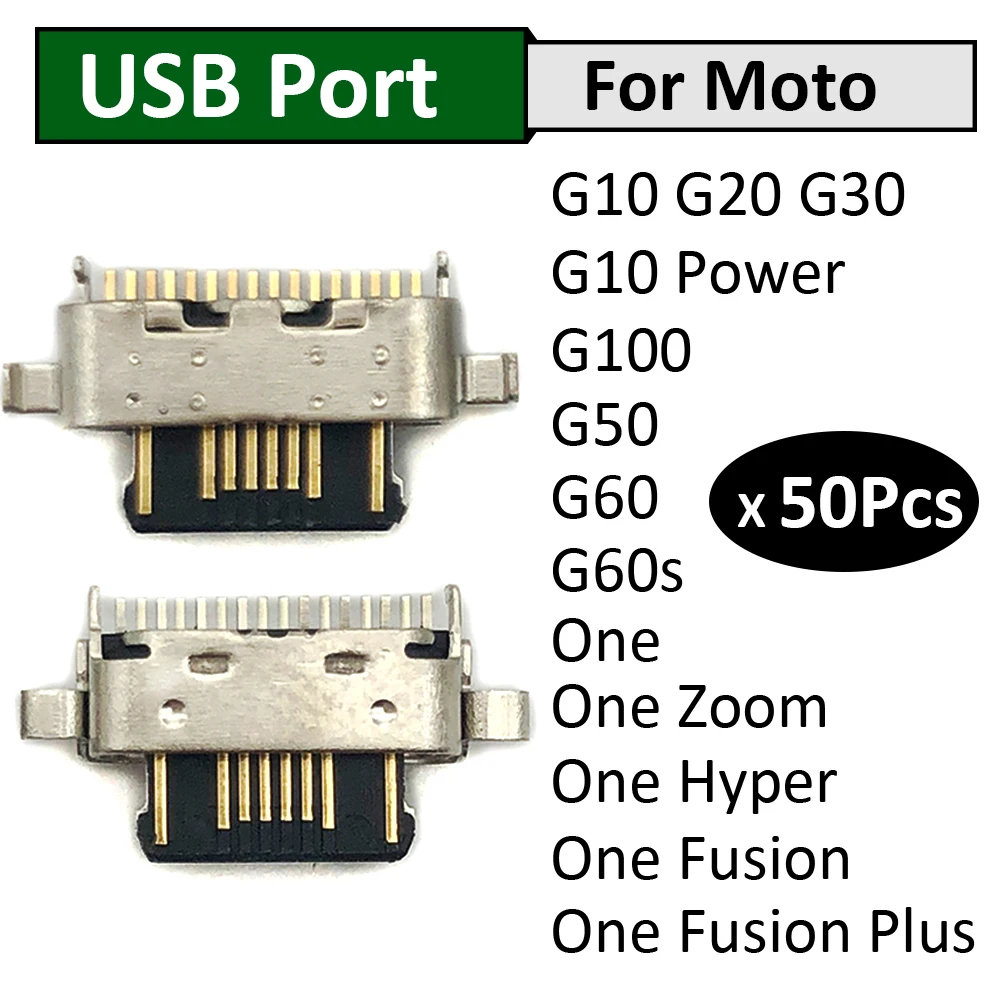 50Pcs, Charger Micro USB Charging Port Dock Connector For Moto G10 G100 G20 G30 G50 G60 G60s Power One Zoom Hyper Fusion Plus
50Pcs, Charger Micro USB Charging Port Dock Connector For Moto G10 G100 G20 G30 G50 G60 G60s Power One Zoom Hyper Fusion Plus