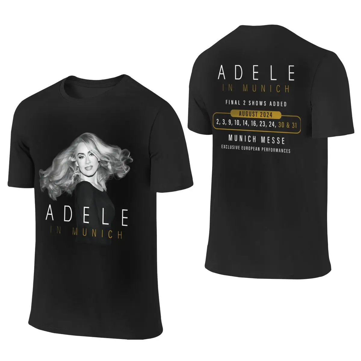 Летняя коллекция 2024 года рубашка с надписью Adele In Madrid Tour хлопковая Винтажная