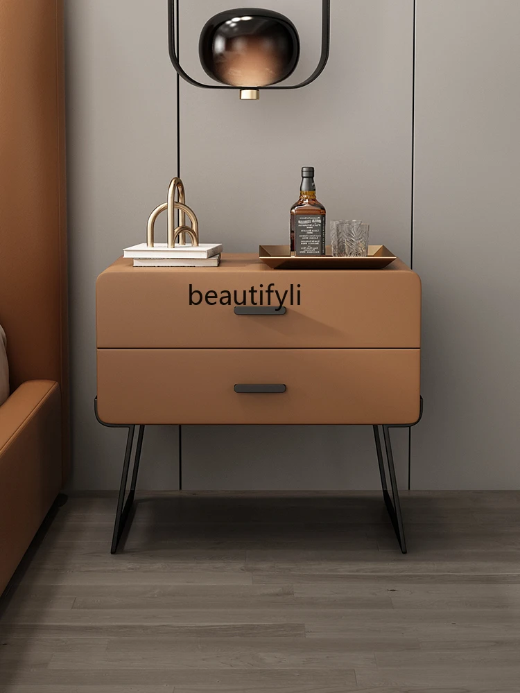 zqLight Luxury Bedside Table Modern Simple Home Leather Bedroom Creative High-End Cabinet Rack
zqLight Luxury Bedside Table Modern Simple Home Leather Bedroom Creative High-End Cabinet Rack