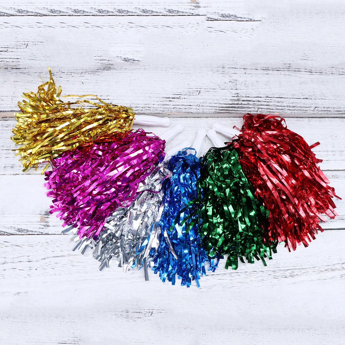 12pcs Pink Pom Poms Straight Handle Cheering Poms Spirited Fun Cheerleading Kit Cheer Props for Performance Competition
12pcs Pink Pom Poms Straight Handle Cheering Poms Spirited Fun Cheerleading Kit Cheer Props for Performance Competition