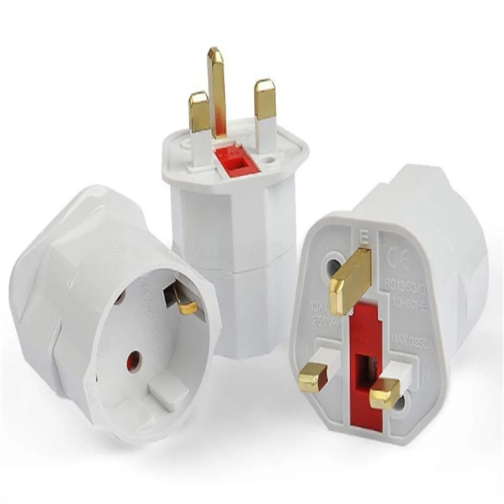 1PC EU Euro Adapter 2 Pin To UK 3 Pin Plug AC Universal Adapter Travel Converter European For Electrical Switches Tools
1PC EU Euro Adapter 2 Pin To UK 3 Pin Plug AC Universal Adapter Travel Converter European For Electrical Switches Tools