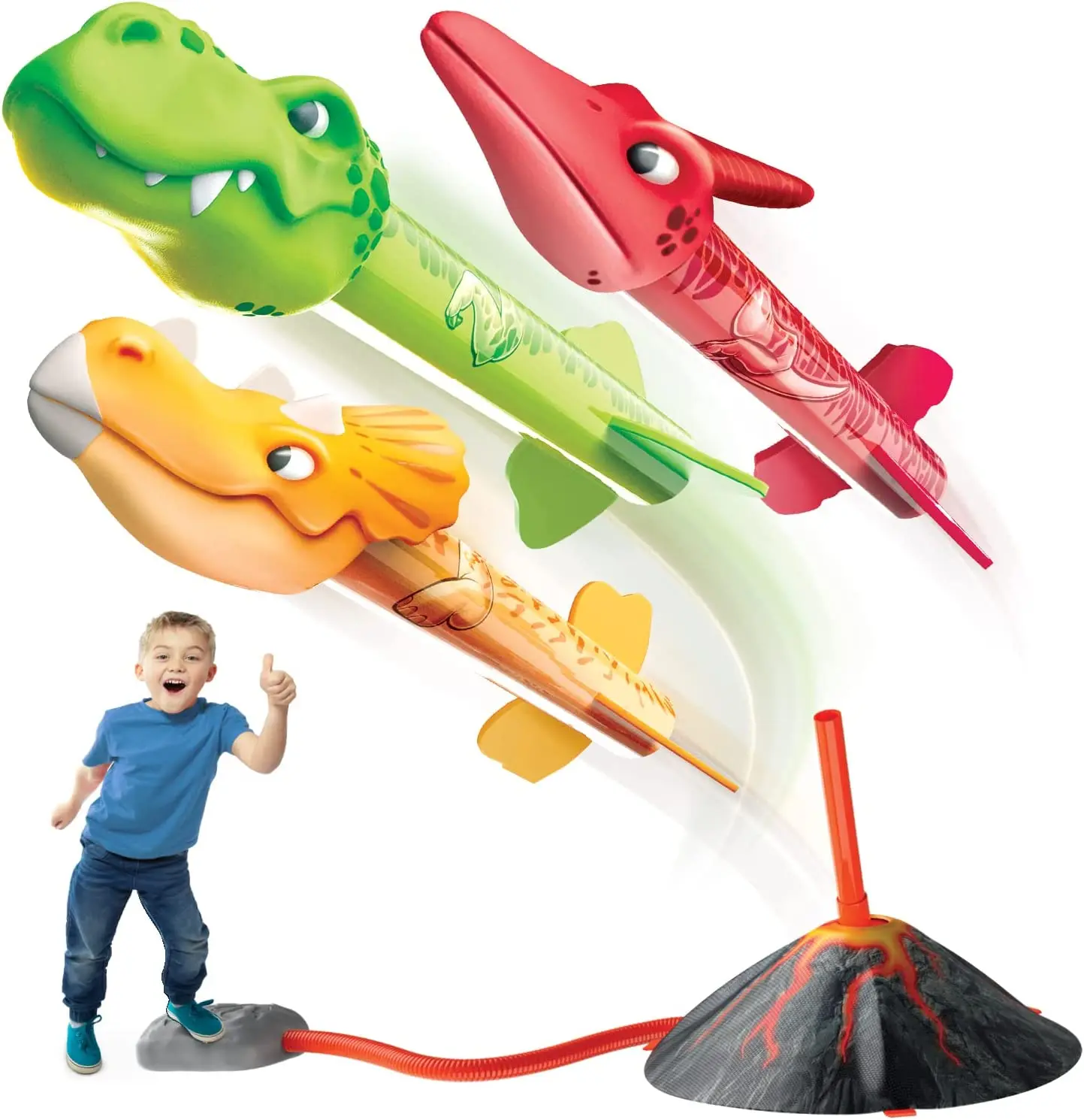 Dino Blasters | Rocket Launcher for Kids - Launch up to 100 ft. Birthday Gift, for Boys & Girls Outdoor Toys,Dinosaur Toy, Kids
Dino Blasters | Rocket Launcher for Kids - Launch up to 100 ft. Birthday Gift, for Boys & Girls Outdoor Toys,Dinosaur Toy, Kids