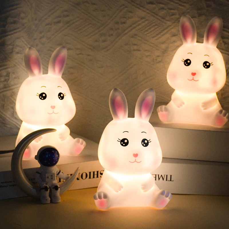 Rabbit Led Night Light Lamp Cute Animal Cartoon Nightlight Luminous Toy Home Ornaments Festival Toy
Rabbit Led Night Light Lamp Cute Animal Cartoon Nightlight Luminous Toy Home Ornaments Festival Toy