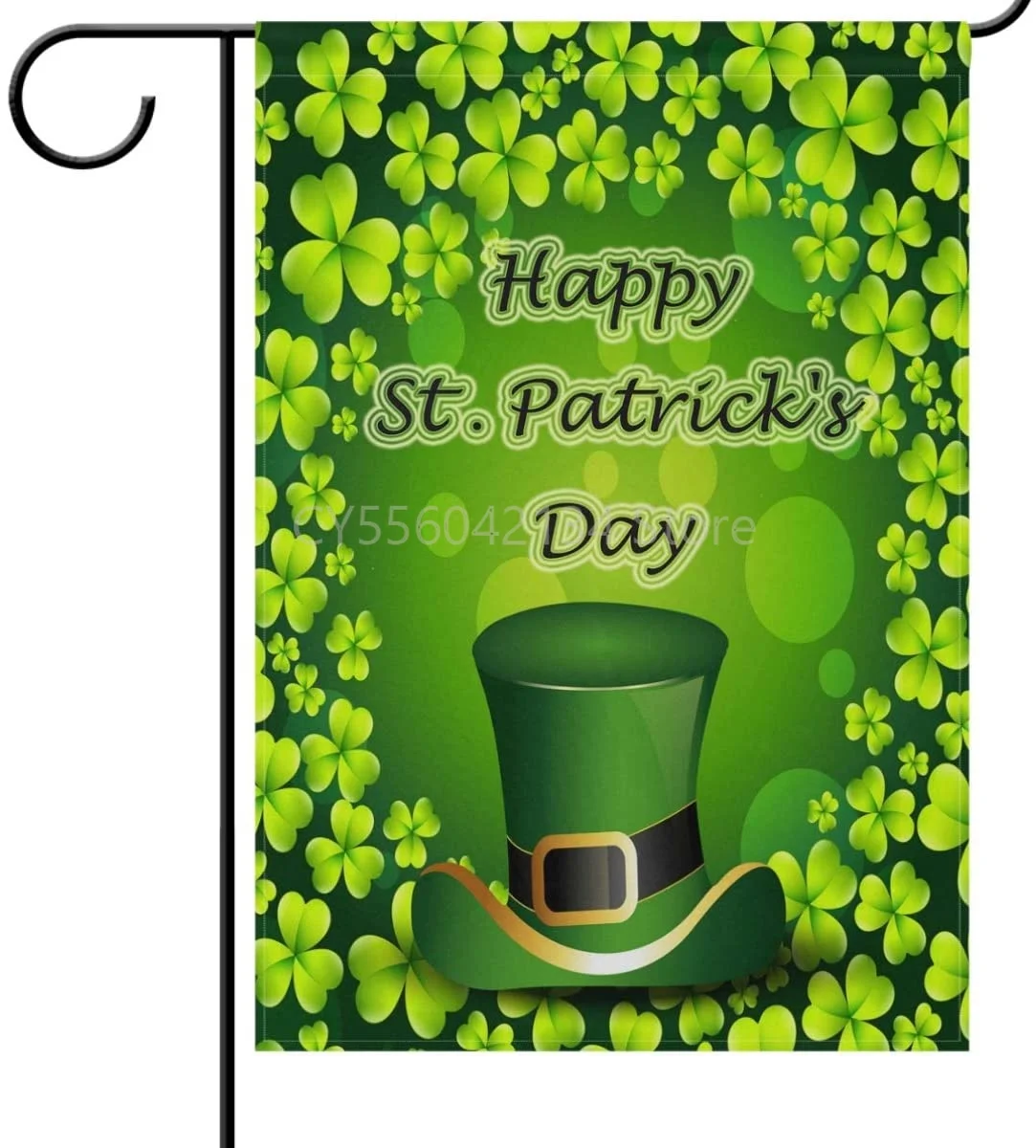 St Patrick's Day Horse Flag Double Sided, Leprechaun Top Hat Shamrock Clovers Garden Yard Flags
St Patrick's Day Horse Flag Double Sided, Leprechaun Top Hat Shamrock Clovers Garden Yard Flags
