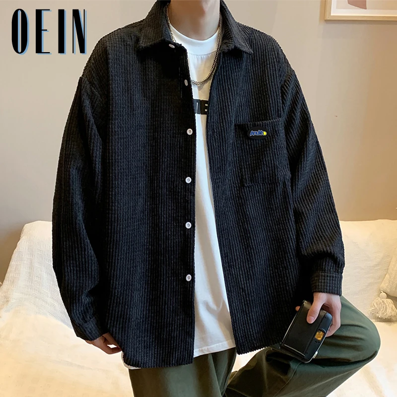 OEIN 2022 Men's Corduroy Long Sleeve Shirts Autumn Korean Solid Street Shirt Woman Fashion Casual Oversized Shirts Men Clothing
OEIN 2022 Men's Corduroy Long Sleeve Shirts Autumn Korean Solid Street Shirt Woman Fashion Casual Oversized Shirts Men Clothing
