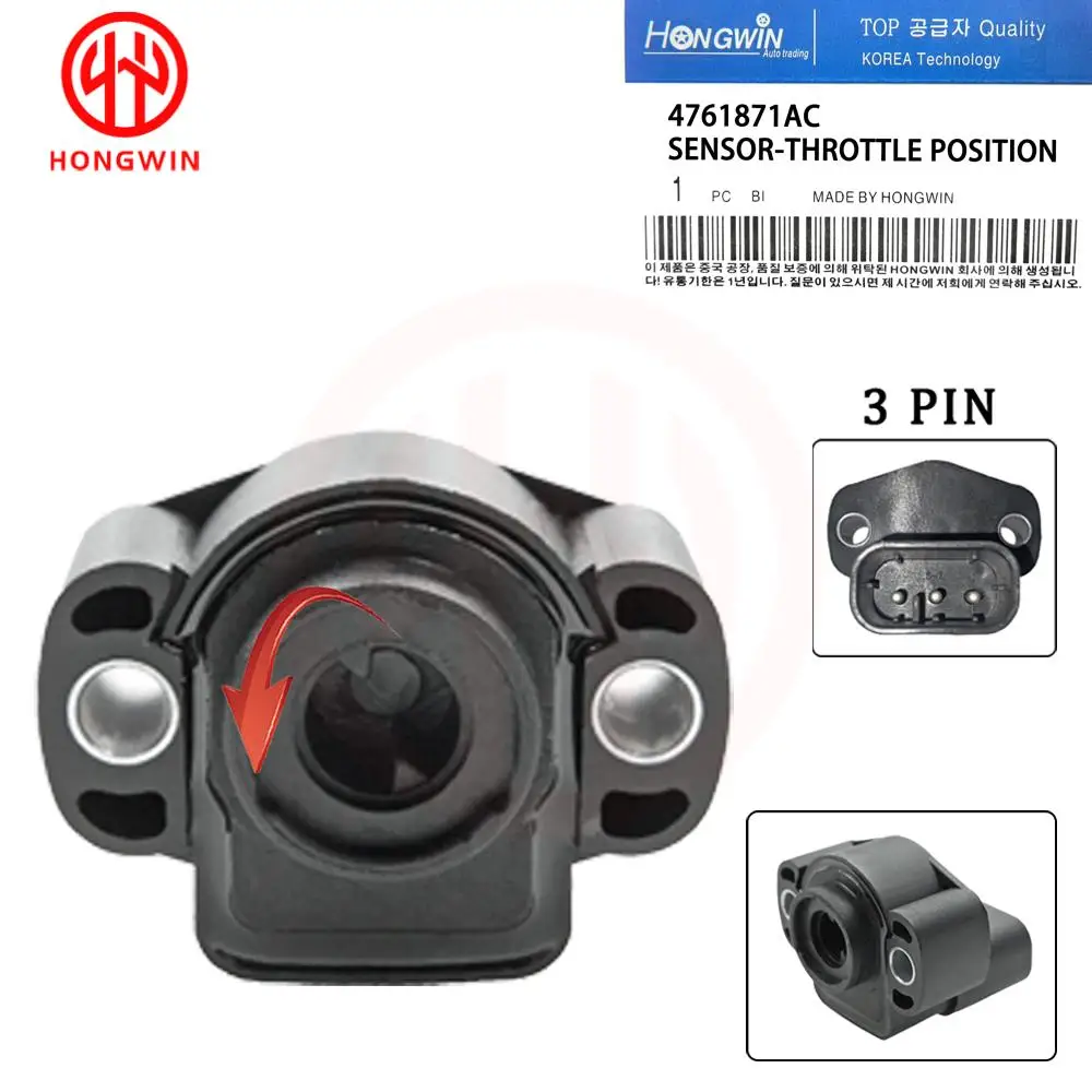 Датчик положения дроссельной заслонки HONGWIN OEM 5234903 4761871AC 4761871AB 4626051 для Dodge Caravan D150 Dakota Ram 1500 2500 3500 Shadow 
Датчик положения дроссельной заслонки HONGWIN OEM 5234903 4761871AC 4761871AB 4626051 для Dodge Caravan D150 Dakota Ram 1500 2500 3500 Shadow