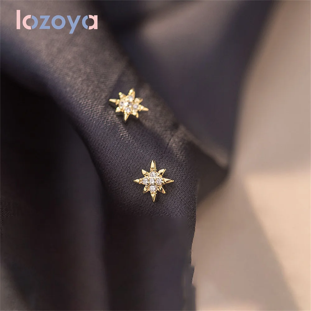LOZOYA 925 Silver Star Earrings For Women Fine Jewelry Gift 2022 Trendy Simple Mini French Personality Piercing Zircon CZ Jewels
LOZOYA 925 Silver Star Earrings For Women Fine Jewelry Gift 2022 Trendy Simple Mini French Personality Piercing Zircon CZ Jewels