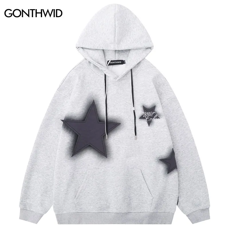 Hip Hop Hoodie Y2K Harajuku Embroidery Star Patch Graphic Print Pullover Streetwear 2023 Men Fashion Loose Hooded Sweatshirt
Hip Hop Hoodie Y2K Harajuku Embroidery Star Patch Graphic Print Pullover Streetwear 2023 Men Fashion Loose Hooded Sweatshirt