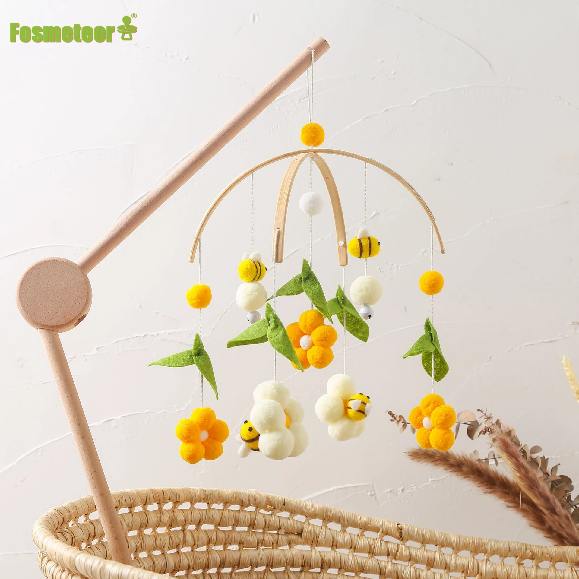 Погремушка Fosmeteor для детской кроватки, шерстяной мяч, игрушки в форме пчелы, животных, мобиль для новорожденных, детский подарок
Погремушка Fosmeteor для детской кроватки, шерстяной мяч, игрушки в форме пчелы, животных, мобиль для новорожденных, детский подарок